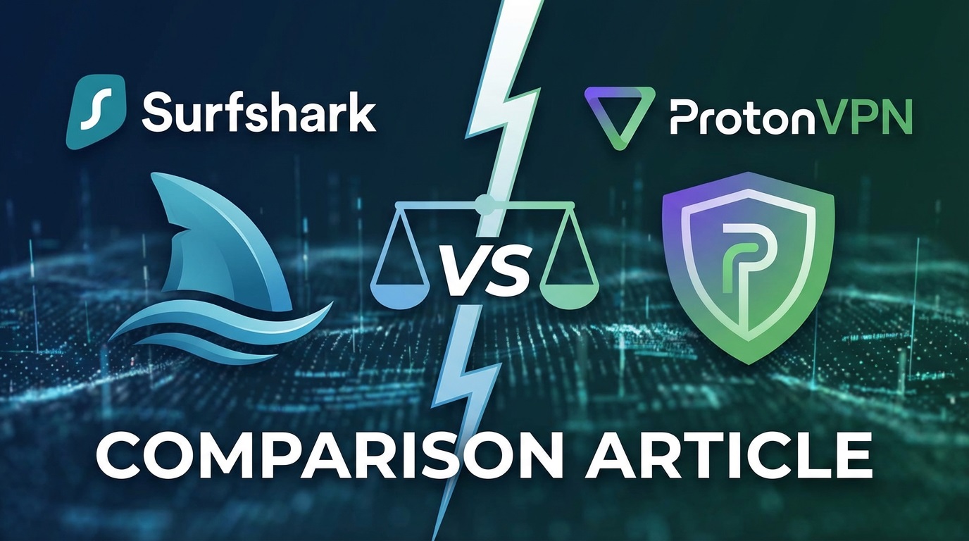 Surfshark vs ProtonVPN Best VPN for Your Needs in 2026