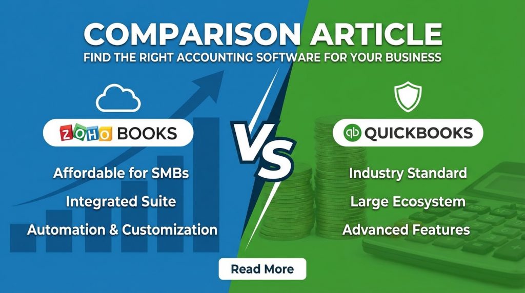 Zoho Books vs QuickBooks Honest Comparison 2026