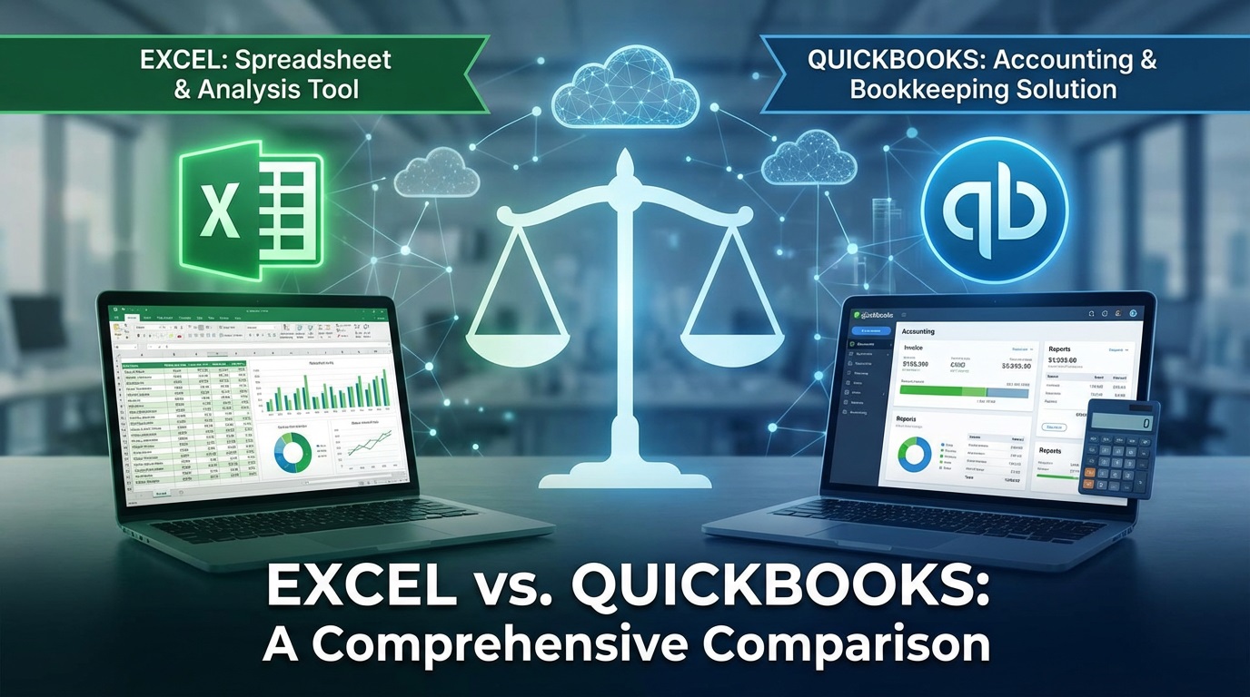 Excel vs QuickBooks When to Use Each for Your Business