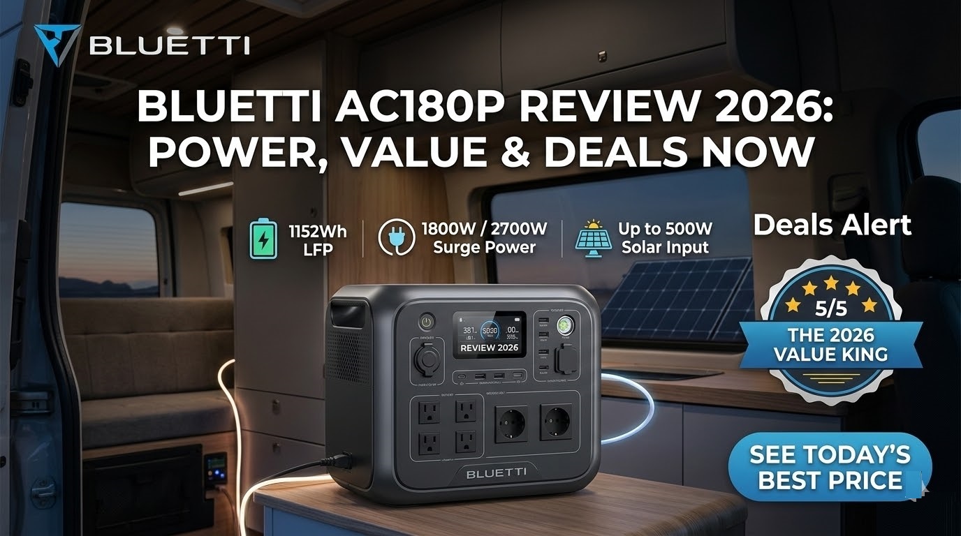 Bluetti AC180P Review 2026 Power, Value & Deals Now